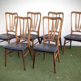 6 Danish chairs in rosewood "Ingrid" – Niels Koefoed