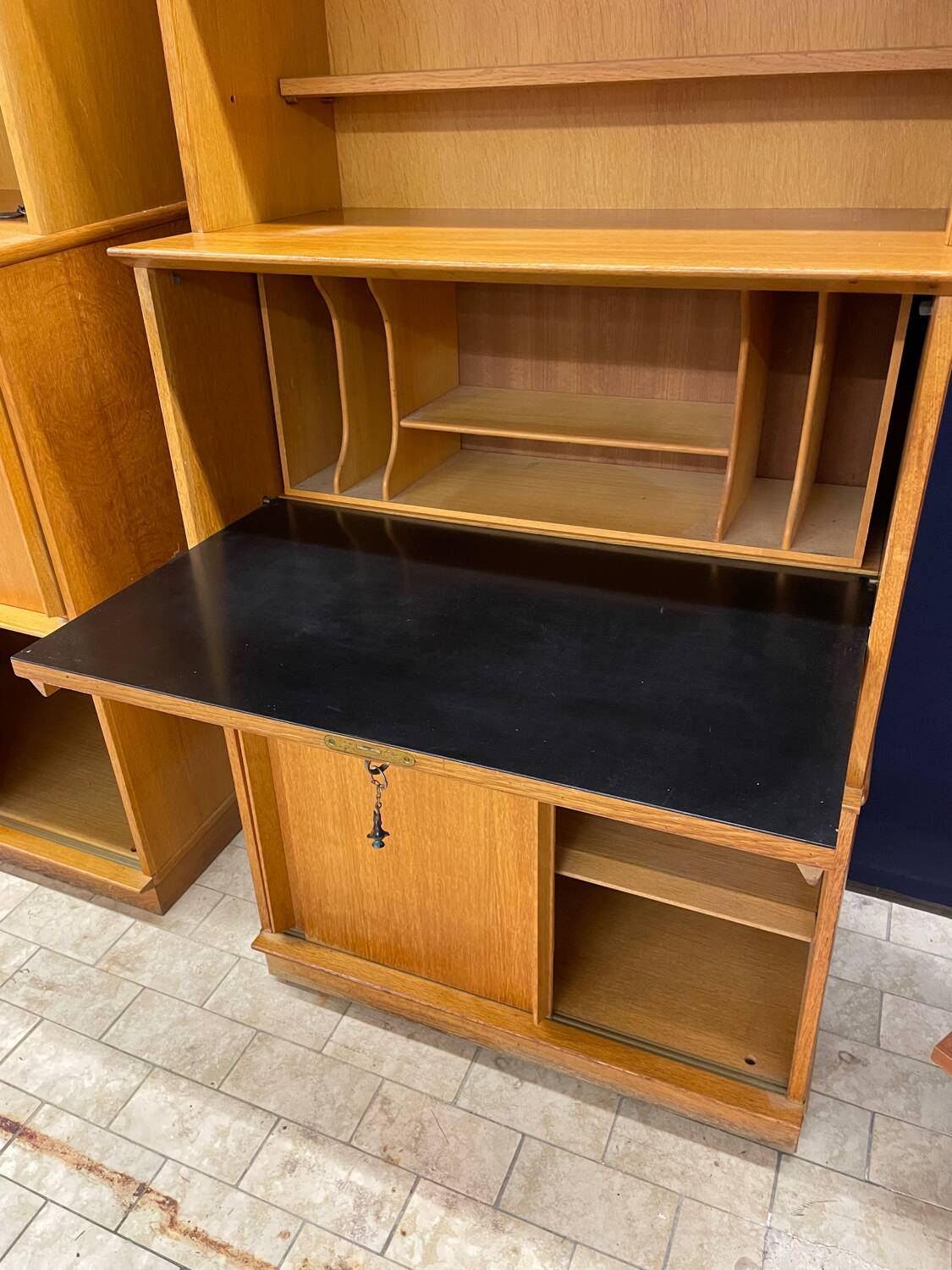 Vintage Oscar secretary bookcase