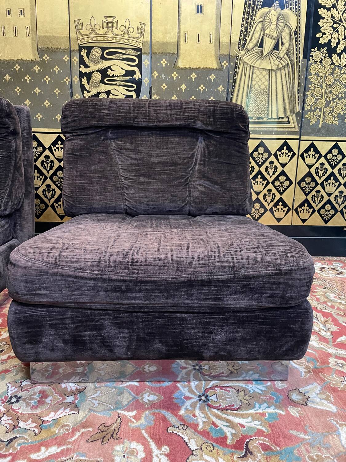 Pair of vintage armchairs 1970