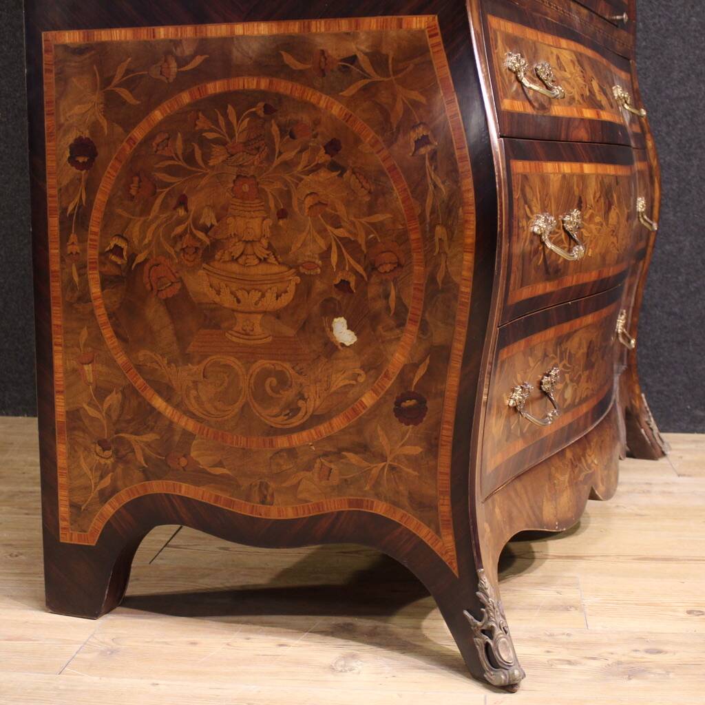 20th century Dutch inlaid trumeau