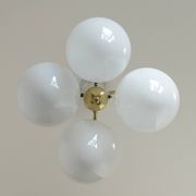 Vintage pendant lamp Art Deco style chandelier  Hanging light 1970s