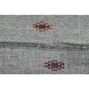 1970s Vintage Turkish Oushak Handmade Wool Cotton Gray Area Rug 200x316