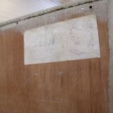 Armoire parisienne blanche avec penderie et étagères – France, années 1930