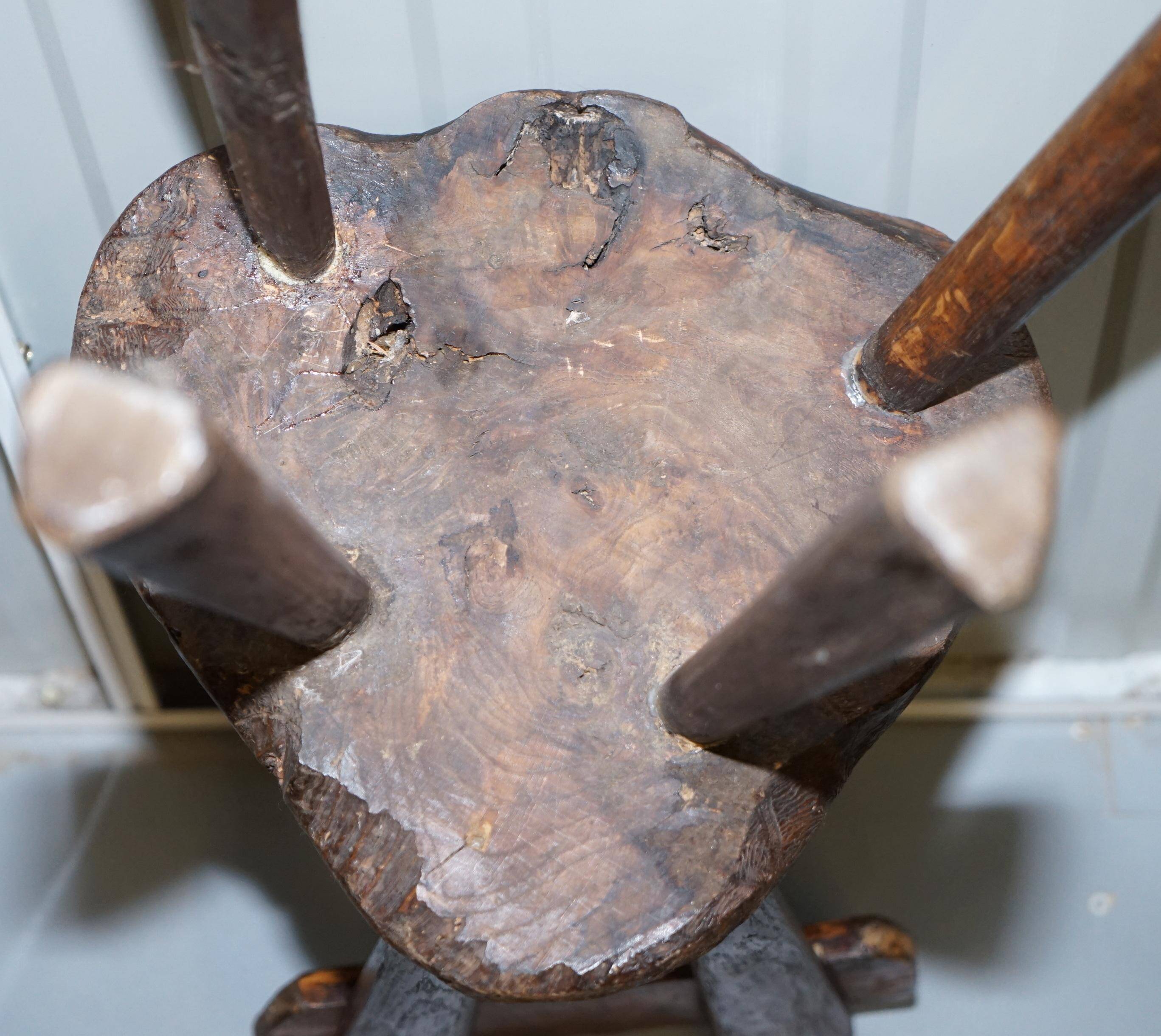 French nursing chair hand-carved in chestnut around 1760