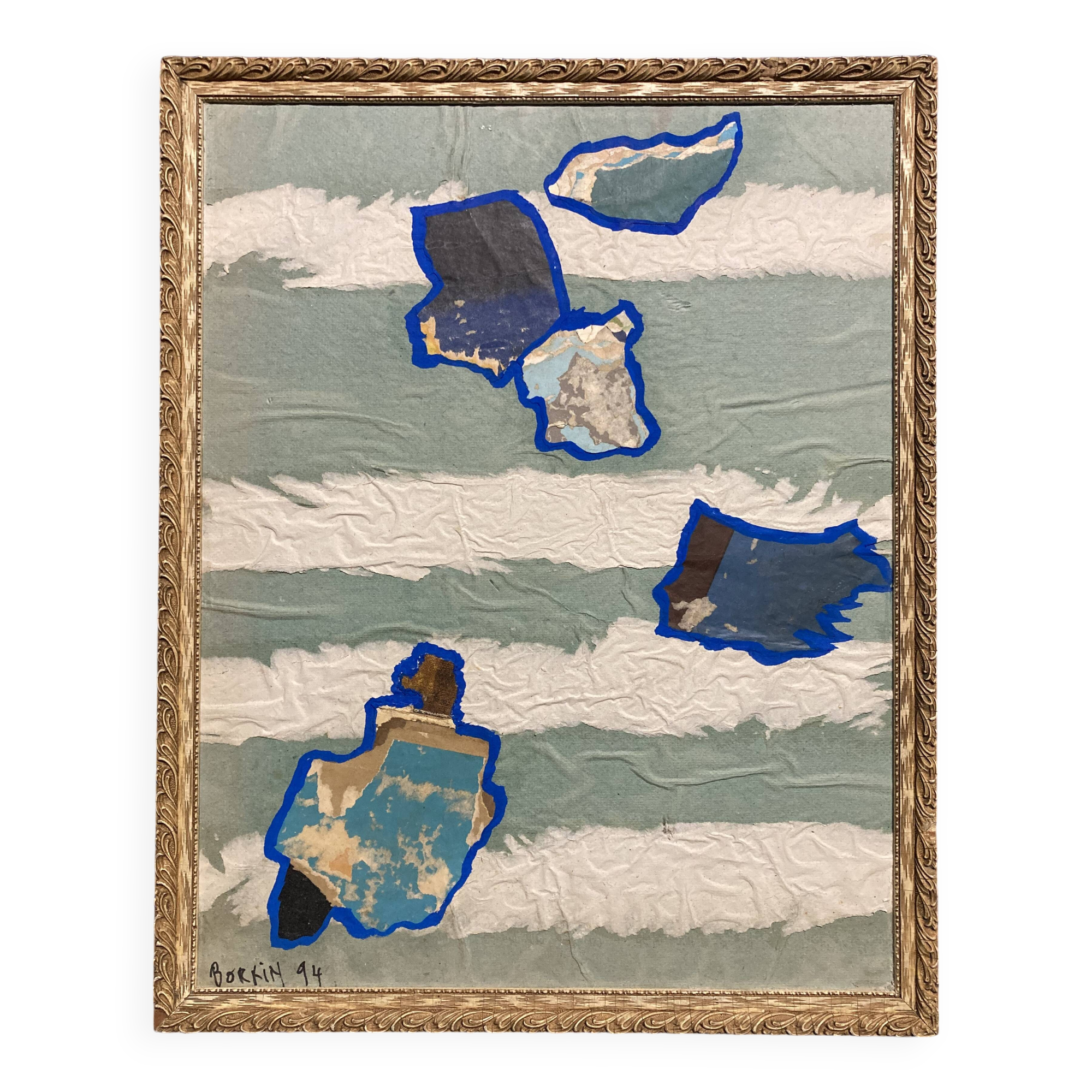 Borkin (born 1932), Constellation, Paper Collage, 1994