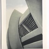 Original lithograph by Alain LE FOLL, Corbelled stadium, 1978