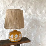 Ceramic lamp and rope