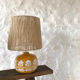 Ceramic lamp and rope