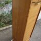 Vintage 1960s storage cabinet with curtains
