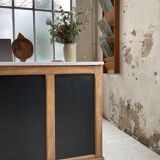 Oak wall magazine door