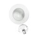 Vintage Polish glass flush-mount ceiling light (Penko Pieńsk, 1970s, PRL