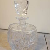 Carafe à whisky ovale en cristal taillé