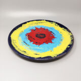 1970s Gorgeous Decorative Plated or Centerpiece by Frumento Spotorno. Made in Italy