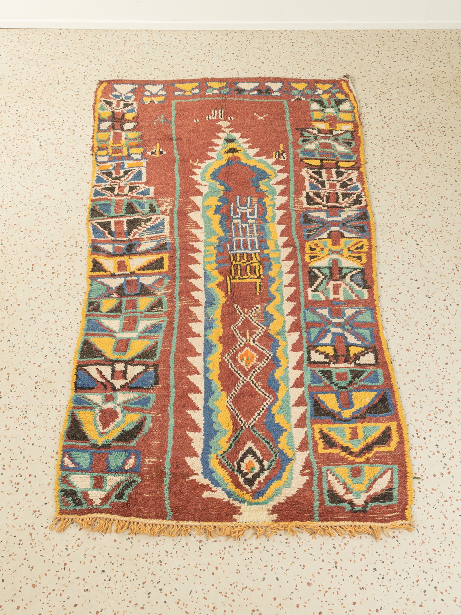 Azilal vintage, tapis berbère, 138 x 260