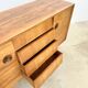 Mid-century teak sideboard, 2 doors 4 drawers — brutalist spirit
