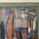 Vintage Modernists Oil Painting Still Life With Red Bottle, Signed Falck