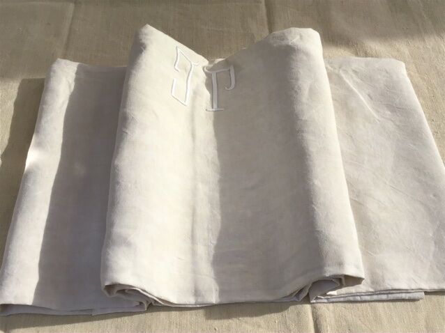 Linen sheet 2 people marked JP