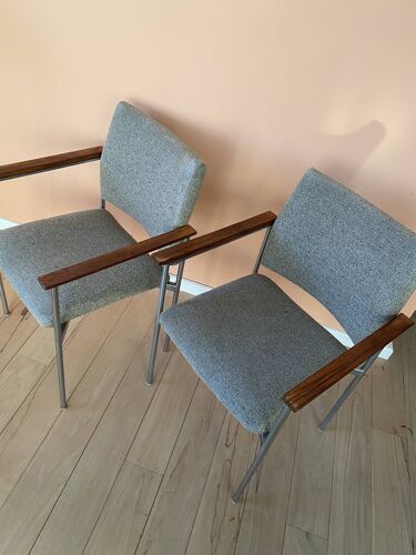 Ensemble de 2 fauteuils design vintage