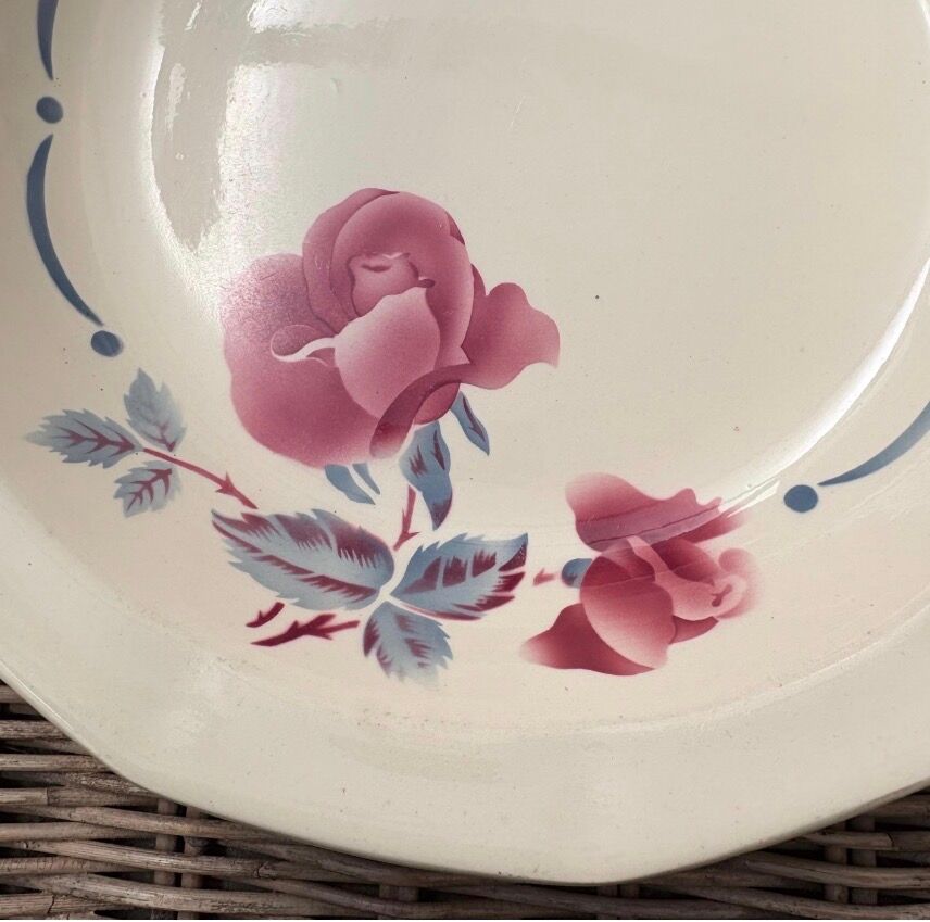 Shallow Dish Digoin Sarreguemines Model "Boulogne" - Vintage Earthenware