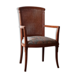 Wooden armchair and cannage