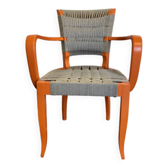 Orange bridge armchair