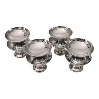 Vintage stainless steel ice cream cups GD