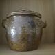 Sandstone pot with handles hands