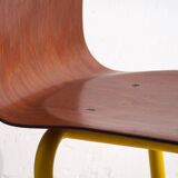 Yellow Retro Dining Chairs (Circa 1950). Set of 4