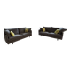 Pair of SITS Julia sofas – Dedar Silver velvet – excellent condition