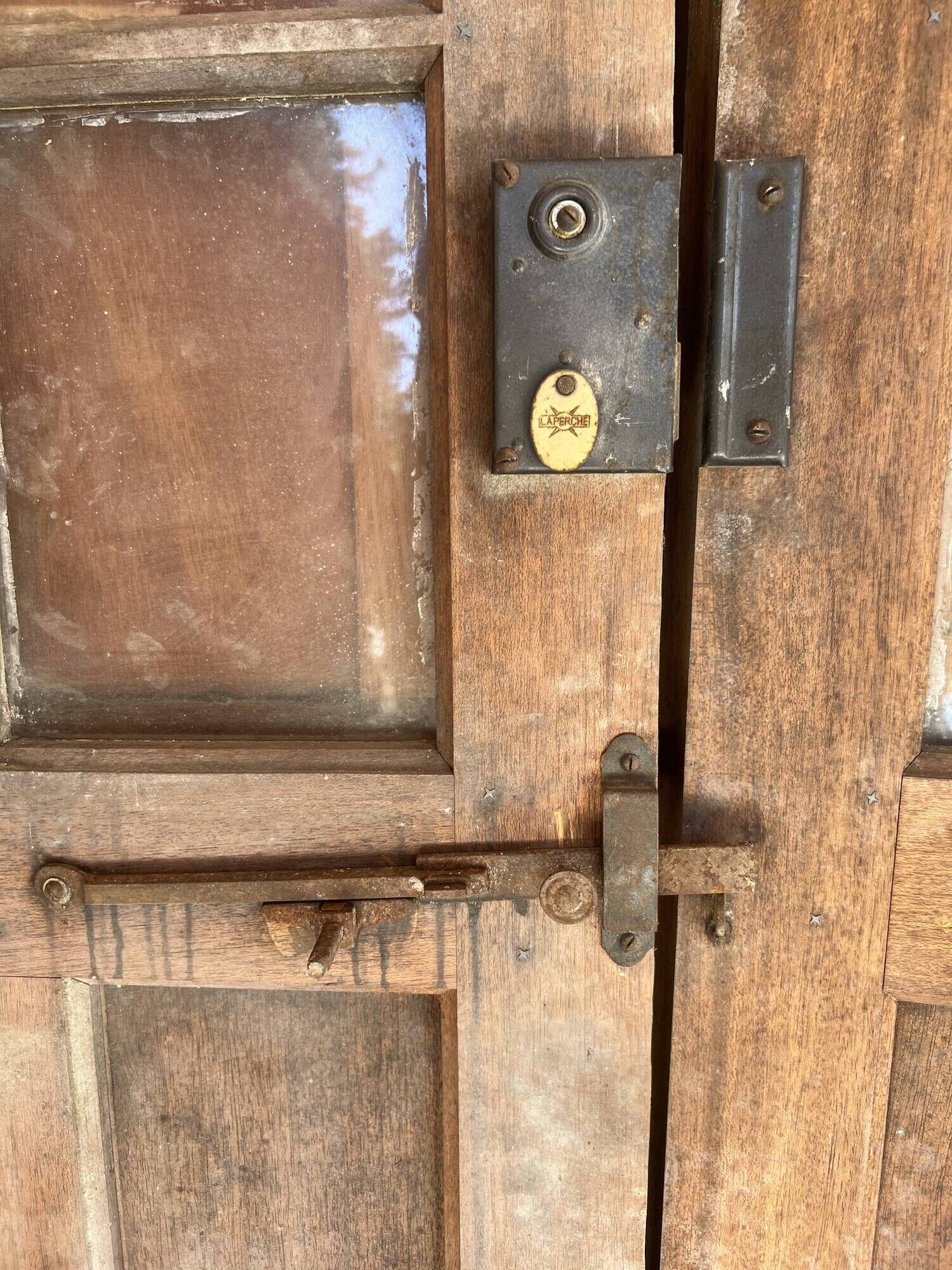 Wooden doors for an old shop front + frame