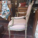 Louis XVI style armchair with patina