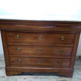 Old chest of drawers with marble