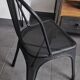 Chaise Tolix véritable, tôle perforée noire, état neuf