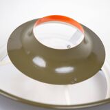 Danish vintage pendant lamp Jutlandia by Jorgen Hoj, Holmegaard, 1970s