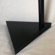 80s side table, black & white geometric shapes
