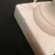 Vintage lamp base - onyx marble foot - blind-day inclusion dried flowers - 1950
