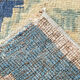 1X2 Blue vintage door mat rug, 1x2 Blue door mat rug, 2.7x1.5 Ft