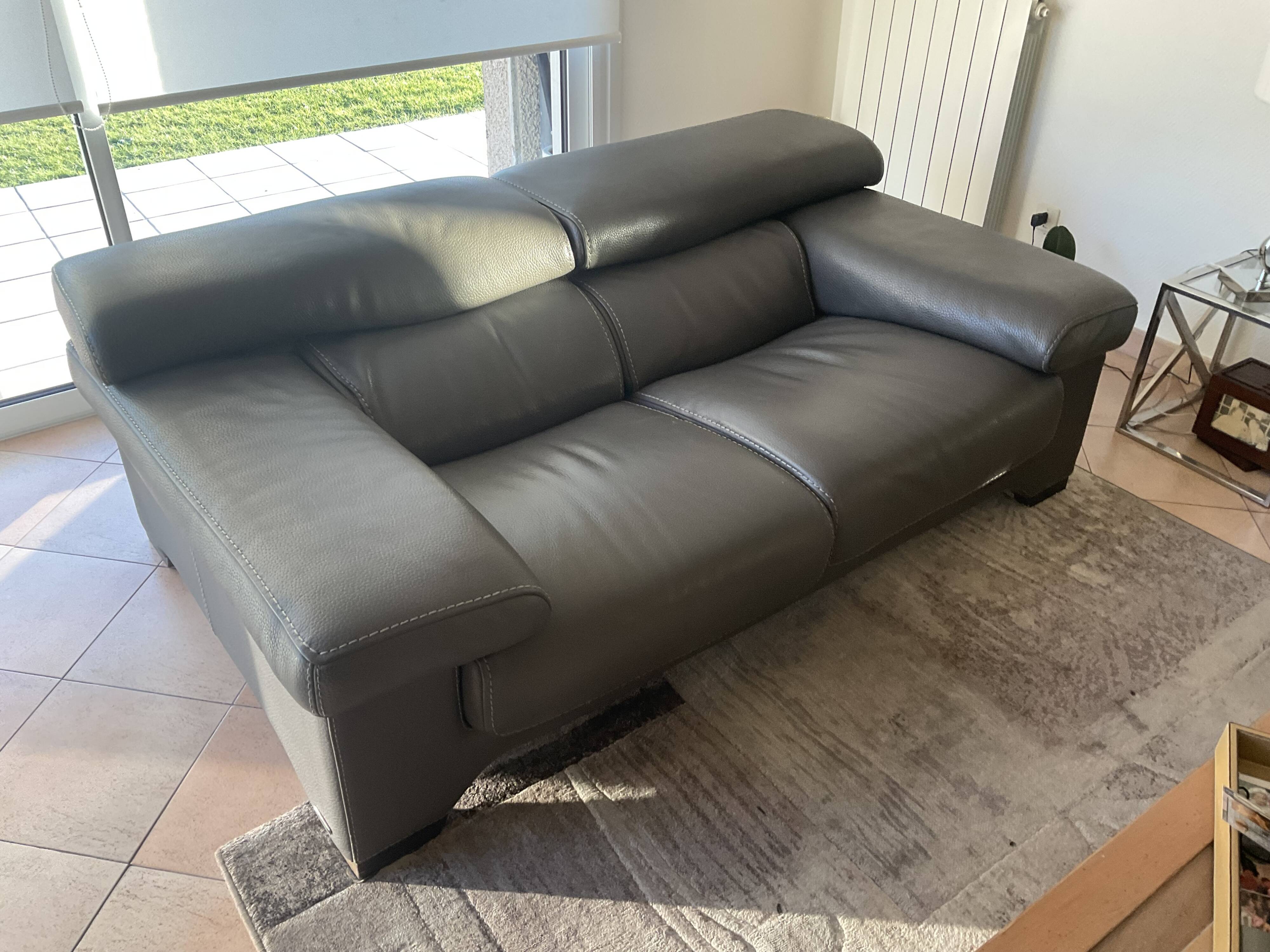 Roche Bobois leather sofa