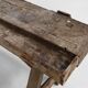 Industrial solid oak Workbench, Belgium ca. 1900