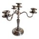 Silver-plated metal candelabrum chandelier SNPA with 4 lights