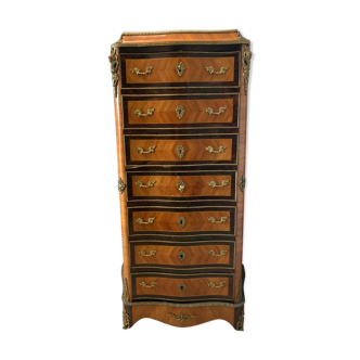 Secretary Napoleon III in rosewood and rosewood Marble top