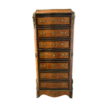 Secretary Napoleon III in rosewood and rosewood Marble top
