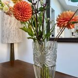 Glass vase – vintage style sunflower