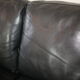 Black leather sofa from Denmark