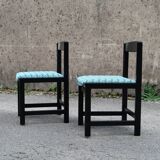Black and blue chairs by Ulferts Tibro