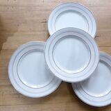4 dessert plates in porcelain from St Amand 191105