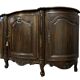 Buffet in a row in lacquered wood and stained wood in Louis XV style.