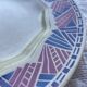 HBCM Dolly 1930 blue/pink pie or serving dish