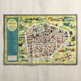 Vintage map of Brussels 1960s