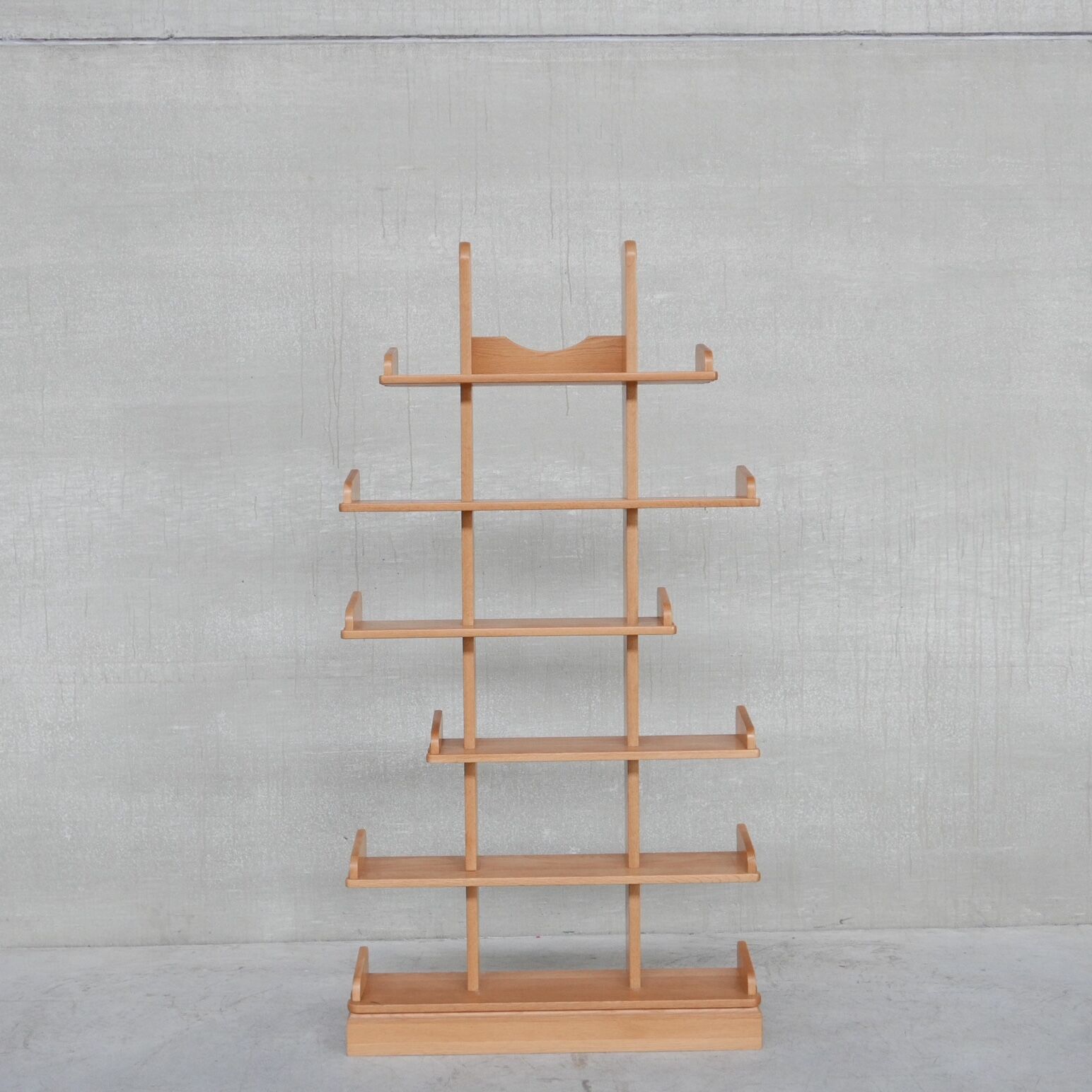 Brutalist oak mid-century dutch shelf